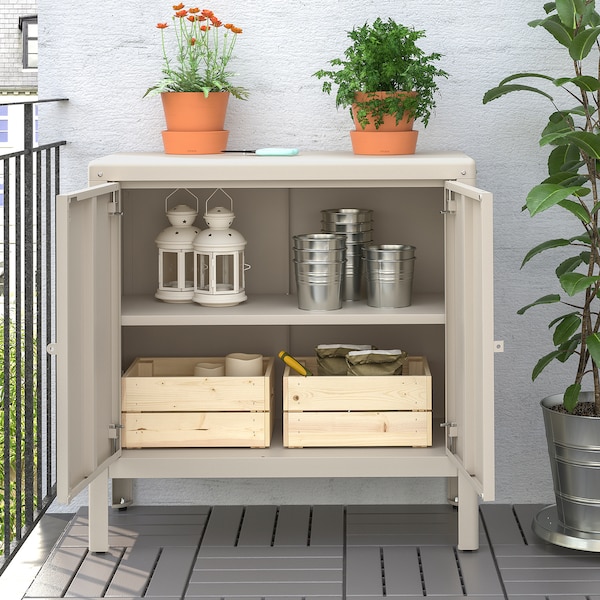 IKEA KOLBJÖRN Cabinet, indoor/outdoor, 31 1/2x31 7/8 in Beige, Ikea Ireland | 8127UIYMN