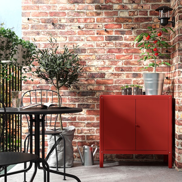 IKEA KOLBJÖRN Cabinet, indoor/outdoor, 31 1/2x31 7/8 in Brown / Red, Ikea Ireland | 7583ECVSX