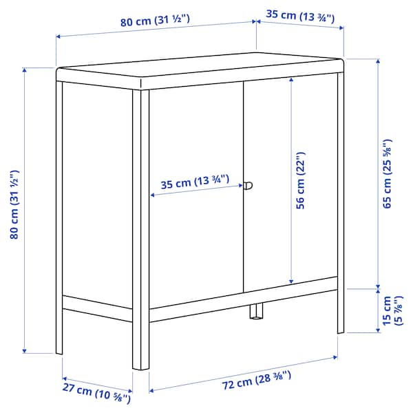 IKEA KOLBJÖRN Cabinet, indoor/outdoor, 31 1/2x31 7/8 in Brown / Red, Ikea Ireland | 7583ECVSX