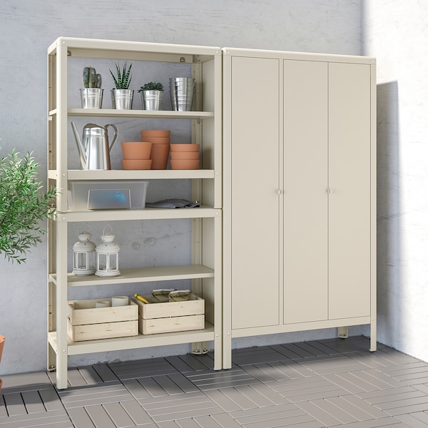 IKEA KOLBJÖRN Cabinet, indoor/outdoor, beige, 35x63 in, Ikea Ireland | 4795WKVTC