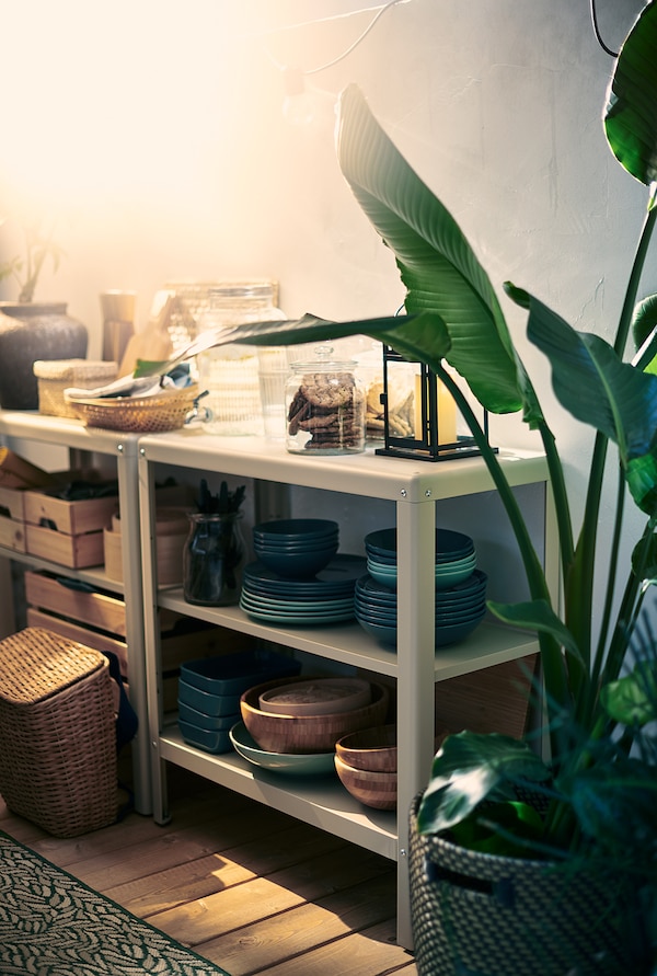 IKEA KOLBJÖRN shelf unit, indoor/outdoor, beige, 31 1/2x31 7/8 in, Ikea Ireland | 2094MQNJZ