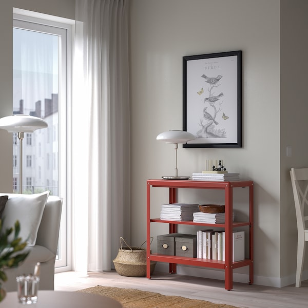 IKEA KOLBJÖRN shelf unit, indoor/outdoor, brown-red, 31 1/2x31 7/8 in, Ikea Ireland | 4952NQDVM