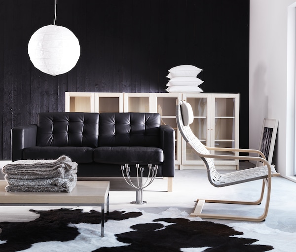 IKEA KOLDBY cowhide Black, Ikea Ireland | 0936COSMN