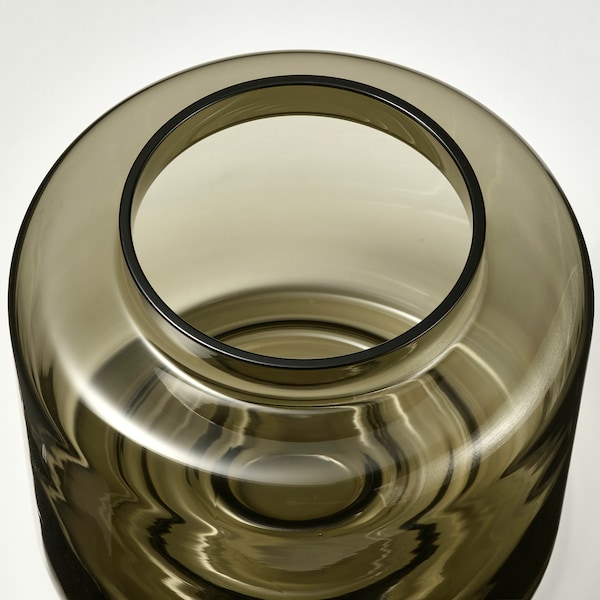 IKEA KONSTFULL vase, green-brown, 6 ¼ in, Ikea Ireland | 6593OIUND
