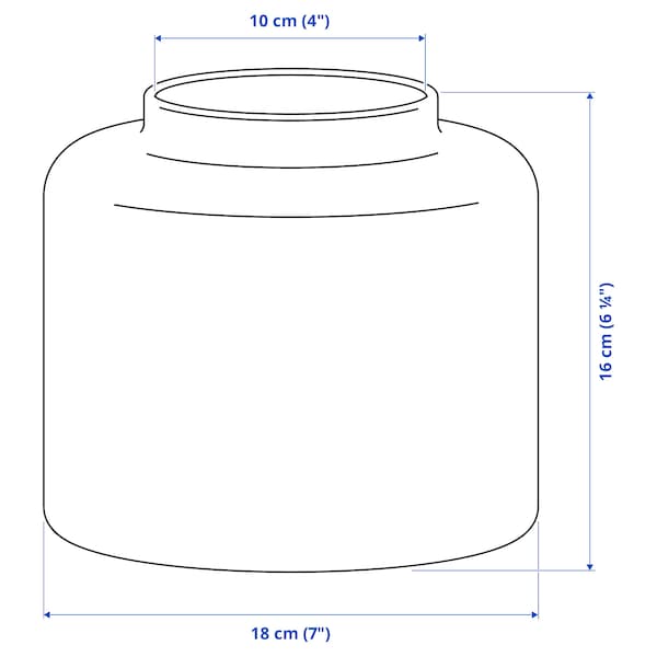 IKEA KONSTFULL vase, green-brown, 6 ¼ in, Ikea Ireland | 6593OIUND