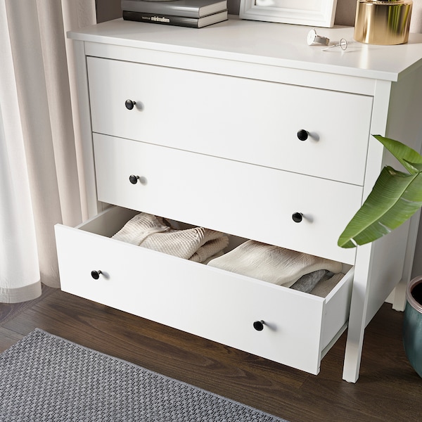 IKEA KOPPANG 3-drawer chest, 35 3/8x32 5/8 in White, Ikea Ireland | 5679UNRDX