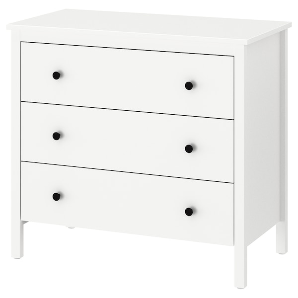 IKEA KOPPANG 3-drawer chest, 35 3/8x32 5/8 in White, Ikea Ireland | 5679UNRDX