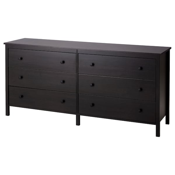 IKEA KOPPANG 6-drawer dresser, 67 3/4x32 5/8 in Black / Brown, Ikea Ireland | 6921KDIPW