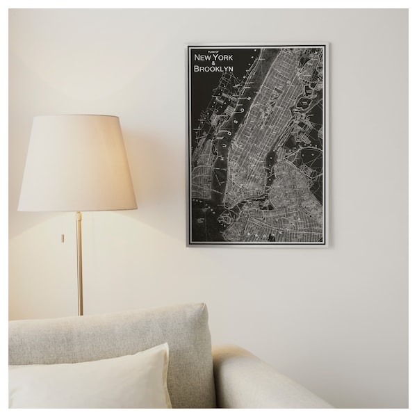 IKEA KOPPARFALL picture, New York City, 19 ¼x27 ½ in, Ikea Ireland | 3158WPEDK