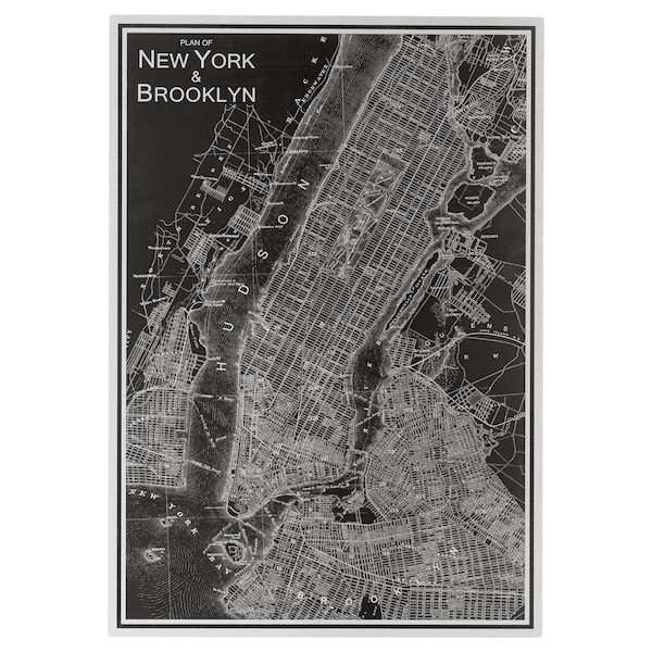 IKEA KOPPARFALL picture, New York City, 19 ¼x27 ½ in, Ikea Ireland | 3158WPEDK
