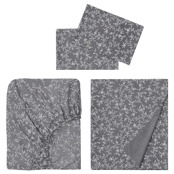 IKEA KOPPARRANKA sheet set, Queen Floral Patterned, Ikea Ireland | 6284COVUH