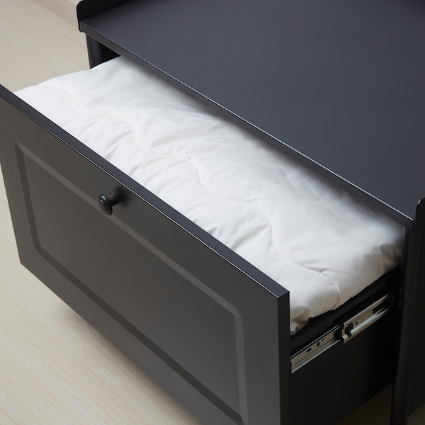 IKEA KORNSJÖ storage bench, black, Ikea Ireland | 5389XRQTW