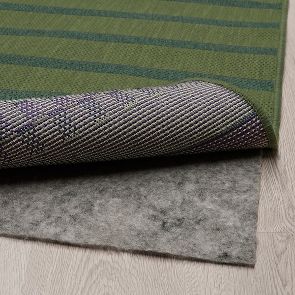 IKEA KORSNING rug flatwoven, in/outdoor, 2'7 inx8'2 in Green Purple / Stripe, Ikea Ireland | 2168VZYJO