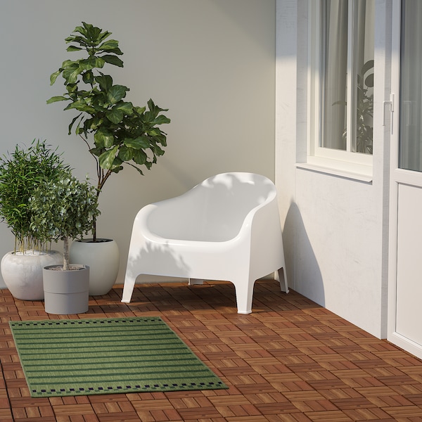IKEA KORSNING rug flatwoven, in/outdoor, 2'7 inx4'11 in Green Purple / Stripe, Ikea Ireland | 6724ZMLFA