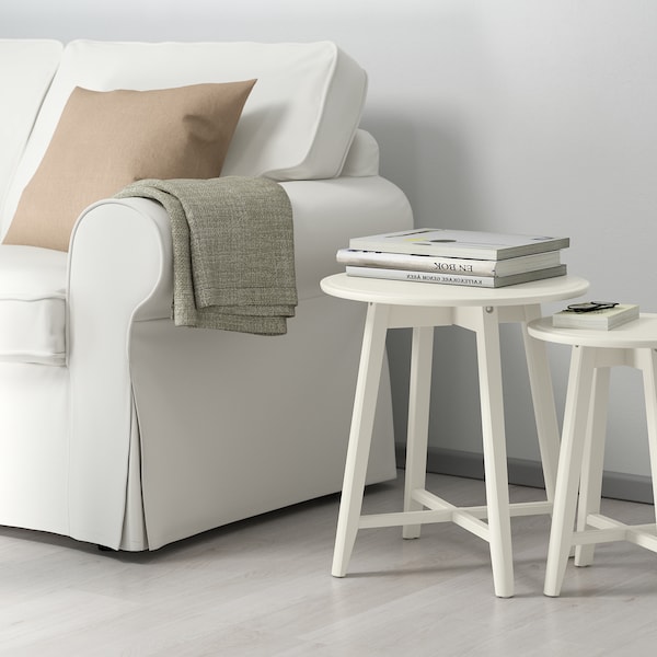 IKEA KRAGSTA Nesting tables, set of 2 White, Ikea Ireland | 7328UMTNR
