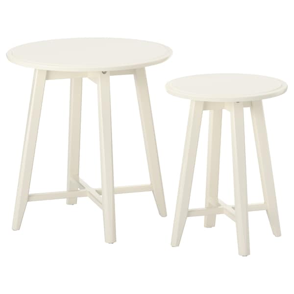IKEA KRAGSTA Nesting tables, set of 2 White, Ikea Ireland | 7328UMTNR