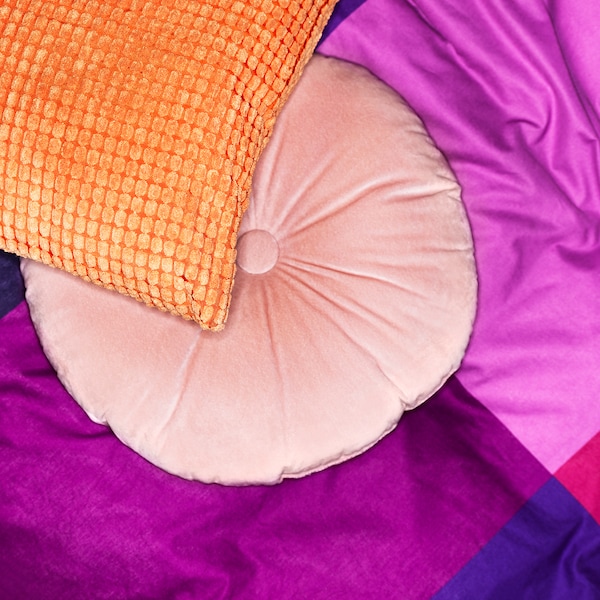 IKEA KRANSBORRE cushion, 16 in Light Pink, Ikea Ireland | 3742VKALP