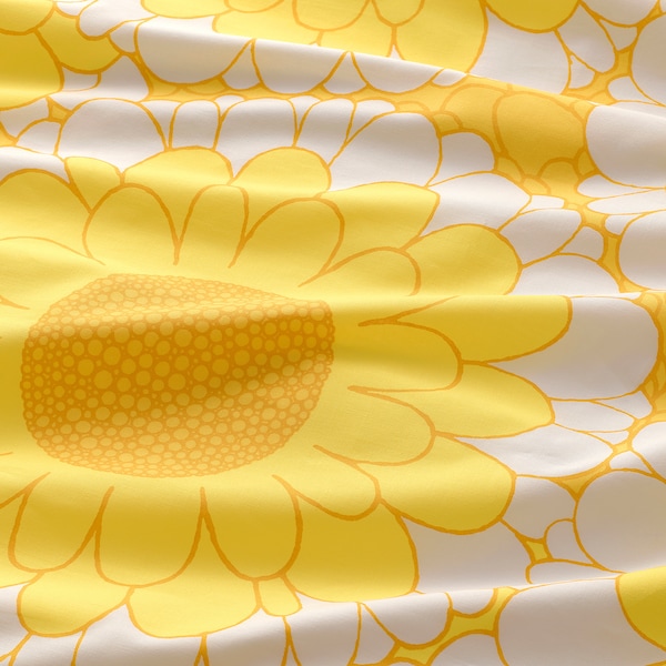 IKEA KRANSMALVA duvet cover and pillowcase(s), Twin Yellow, Ikea Ireland | 2704MCKIB