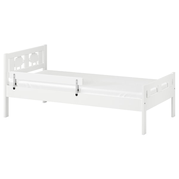 IKEA KRITTER bed frame with slatted bed base, 27 1/2x63 in White, Ikea Ireland | 3186MWDCV