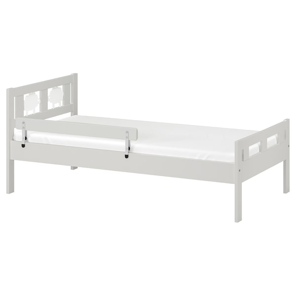 IKEA KRITTER bed frame with slatted bed base, 27 1/2x63 in Gray, Ikea Ireland | 0359LNGRM