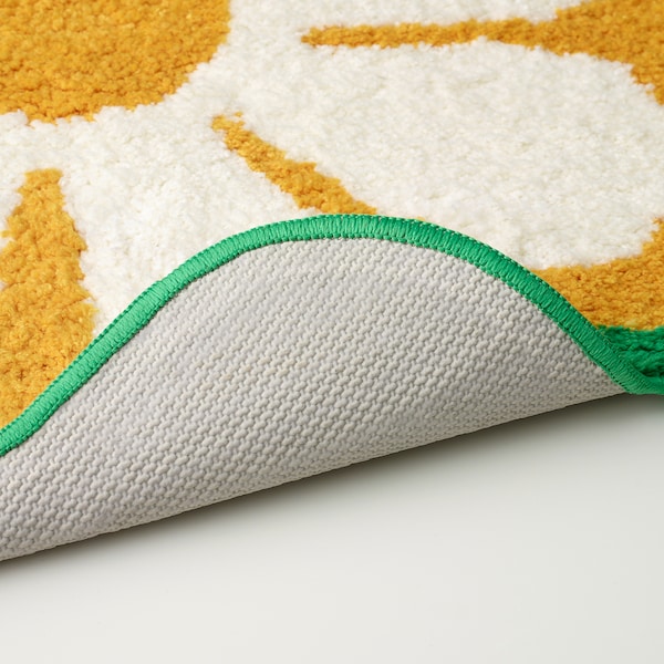 IKEA KÄRRKNIPPROT bath mat, 26 in Floral Pattern / Multicolor, Ikea Ireland | 5236LODAH