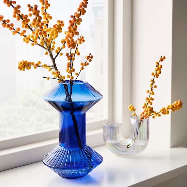 IKEA KRYPOXBÄR vase, blue, 9 ½ in, Ikea Ireland | 5674CBPTM