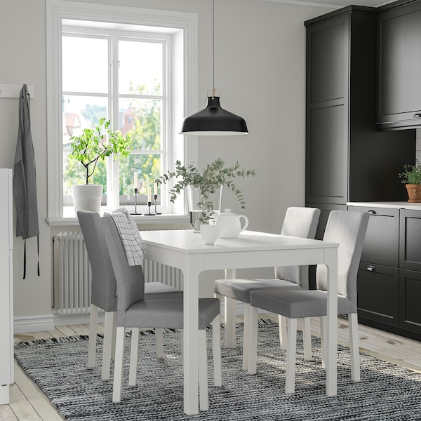 IKEA KÄTTIL chair, white/Knisa light gray, Ikea Ireland | 2367GFAWQ