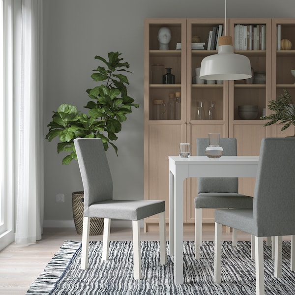 IKEA KÄTTIL chair, white/Knisa light gray, Ikea Ireland | 2367GFAWQ