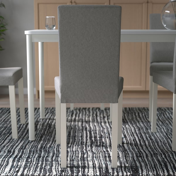 IKEA KÄTTIL chair, white/Knisa light gray, Ikea Ireland | 2367GFAWQ