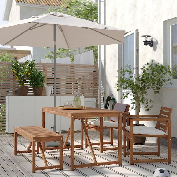 IKEA KUDDARNA chair pad, outdoor, beige, 19 5/8x19 5/8 in, Ikea Ireland | 2405VAQED