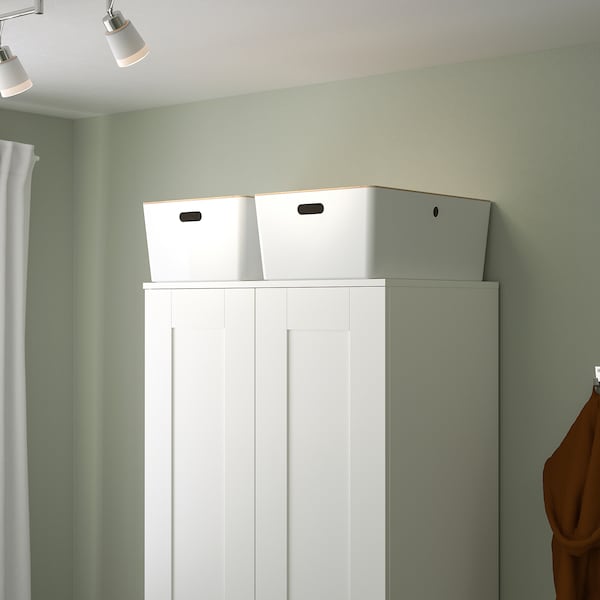 IKEA KUGGIS box, 14 ½x21 ¼x8 ¼ in White, Ikea Ireland | 5824YRQSV