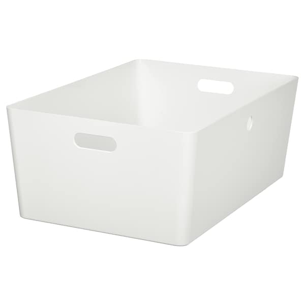 IKEA KUGGIS box, 14 ½x21 ¼x8 ¼ in White, Ikea Ireland | 5824YRQSV