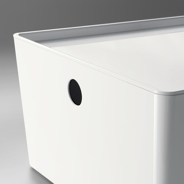 IKEA KUGGIS box with lid, 10 ¼x13 ¾x6 in White, Ikea Ireland | 9632NEMRB