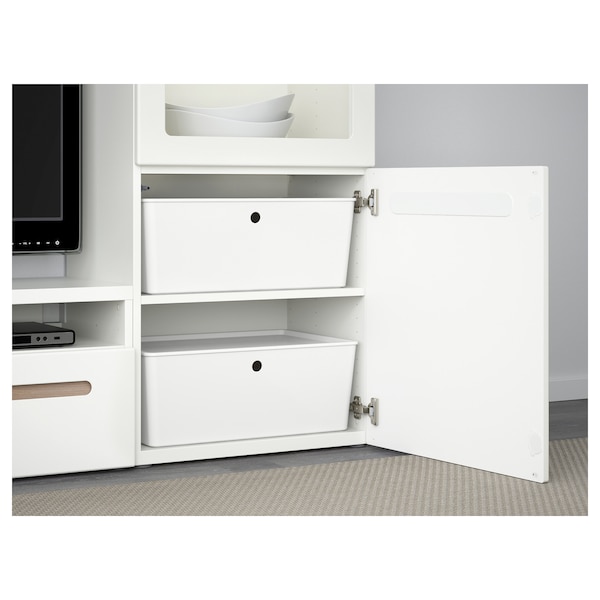 IKEA KUGGIS box with lid, 14 ½x21 ¼x8 ¼ in White, Ikea Ireland | 1509RGKOZ
