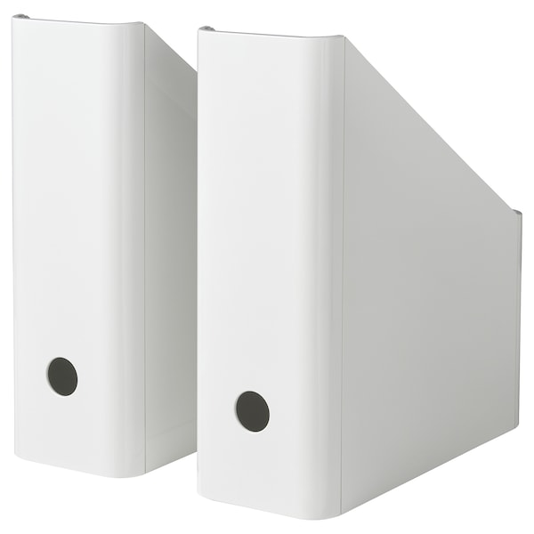 IKEA KUGGIS magazine file, white, 2 pack, Ikea Ireland | 4967FNEOS