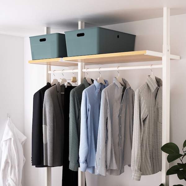 IKEA KUGGIS storage box with lid, turquoise, 14 ½x21 ¼x8 ¼ in, Ikea Ireland | 9406TNMSL