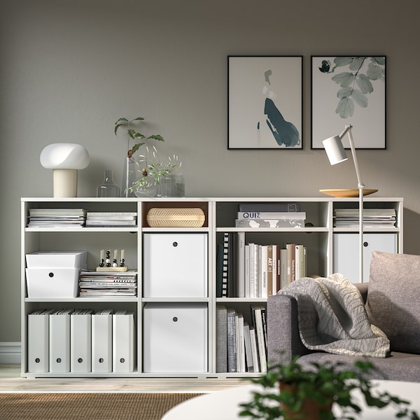 IKEA KUGGIS storage box with lid, white, 12 ½x12 ½x12 ½ in, Ikea Ireland | 7259QEJYD