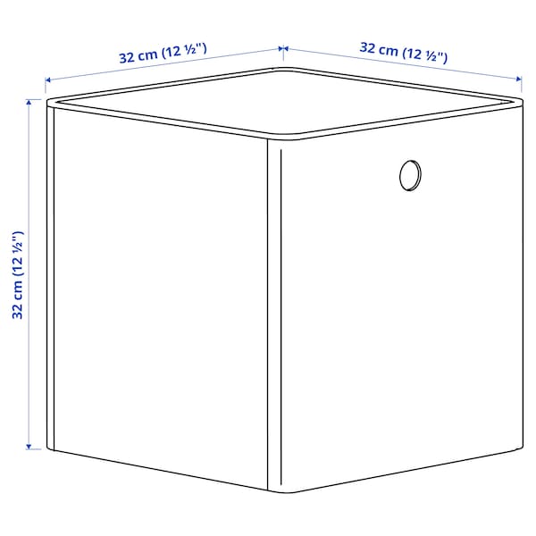 IKEA KUGGIS storage box with lid, white, 12 ½x12 ½x12 ½ in, Ikea Ireland | 7259QEJYD