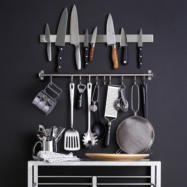 IKEA KUNGSFORS Magnetic knife rack, stainless steel, Ikea Ireland | 7916JMSCD