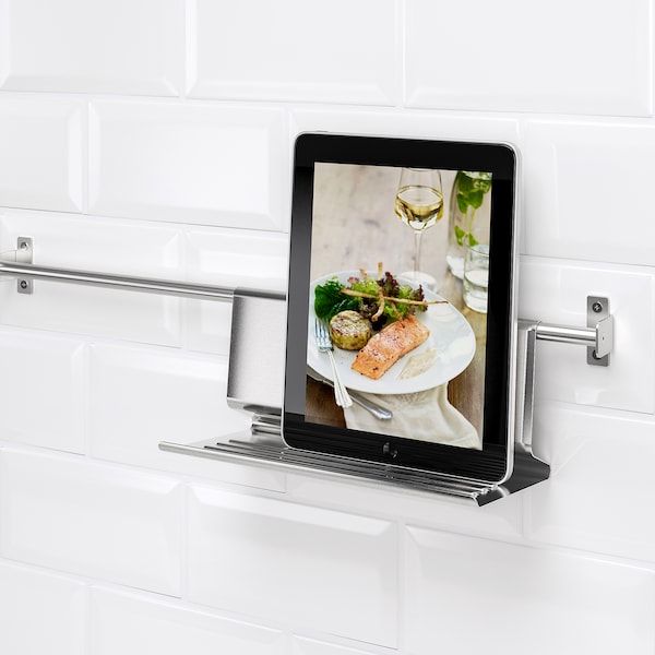 IKEA KUNGSFORS tablet stand, stainless steel, 10 1/4x4 3/4 in, Ikea Ireland | 2319BGXMQ