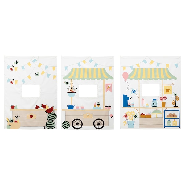 IKEA KURA bed curtain Market Stall Pattern, Ikea Ireland | 2497MYEZI
