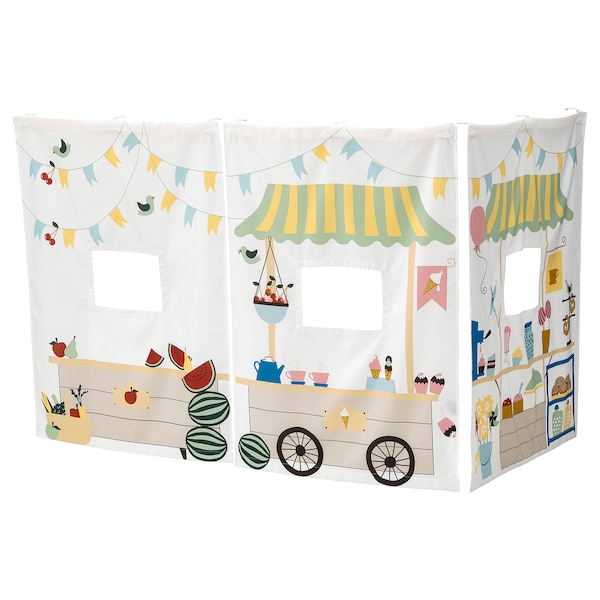 IKEA KURA bed curtain Market Stall Pattern, Ikea Ireland | 2497MYEZI