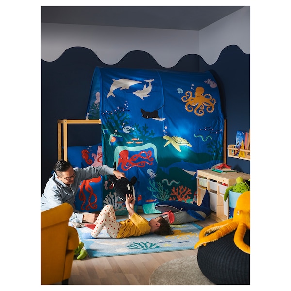 IKEA KURA bed tent Ocean Animals Pattern, Ikea Ireland | 5829QMSNY