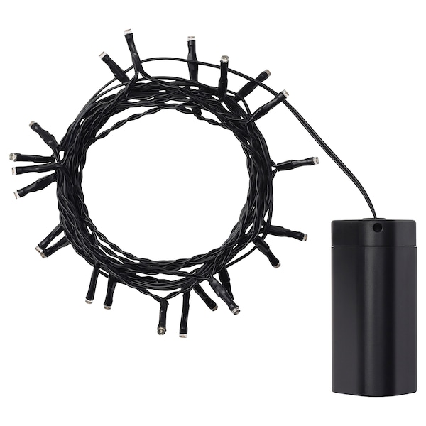 IKEA KUSTFYR LED string light with 24 lights Battery Operated Purple, Ikea Ireland | 1632JWGQZ