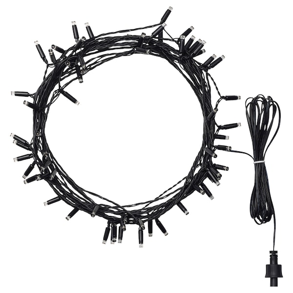 IKEA KUSTFYR LED string light with 64 lights Outdoor Purple, Ikea Ireland | 6154KXSLP