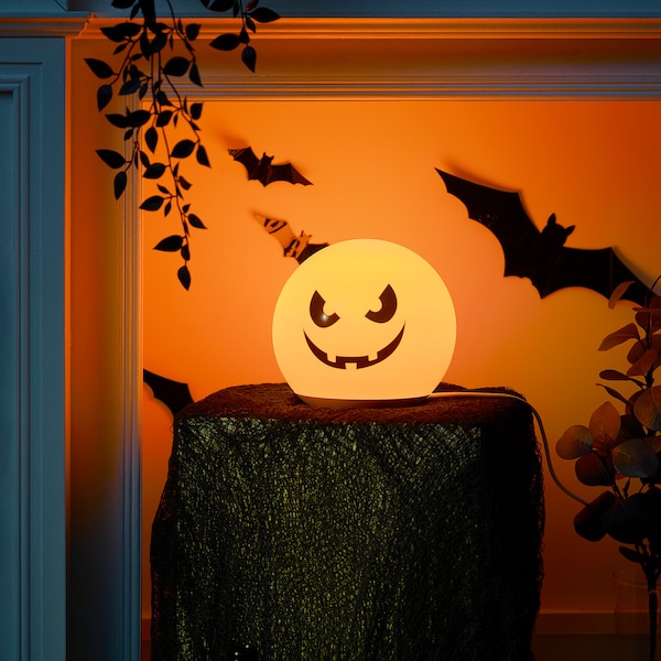 IKEA KUSTFYR LED table lamp Pumpkin, Ikea Ireland | 3401WKYJM