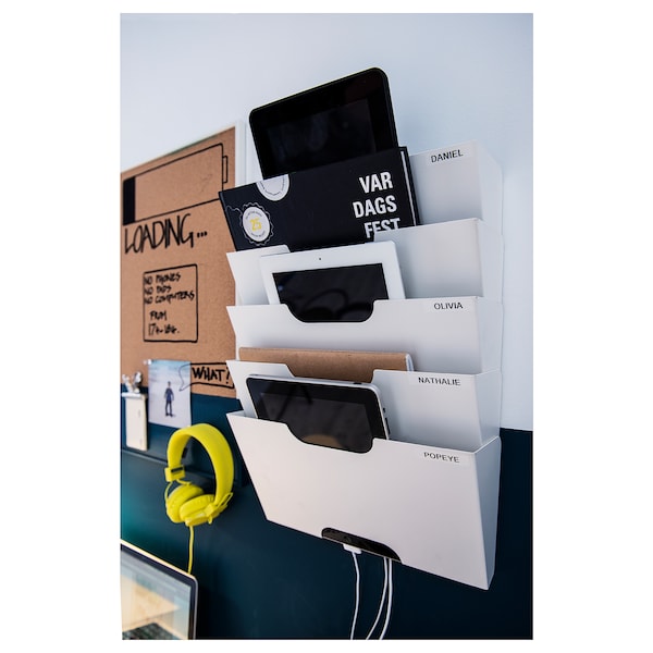 IKEA KVISSLE wall magazine rack, white, Ikea Ireland | 6274FDEAB