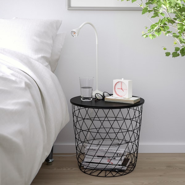 IKEA KVISTBRO Storage table, 17 3/8 in Black, Ikea Ireland | 2507OBPQV