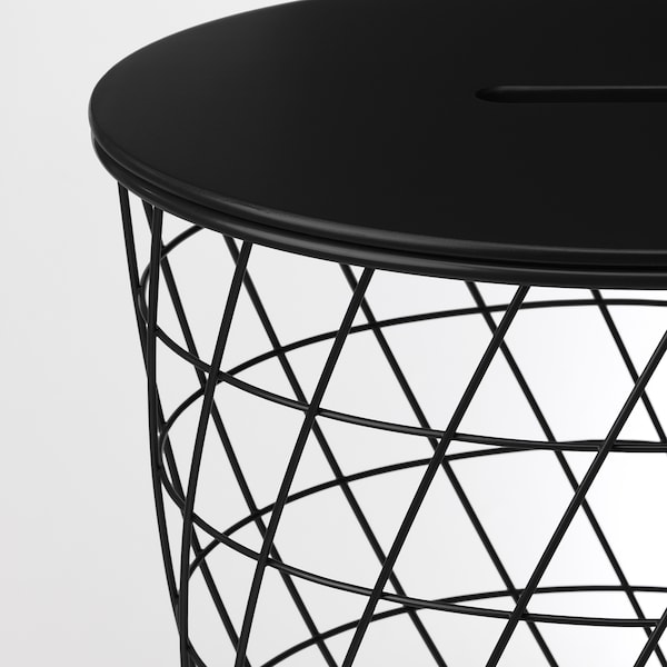 IKEA KVISTBRO Storage table, 17 3/8 in Black, Ikea Ireland | 2507OBPQV