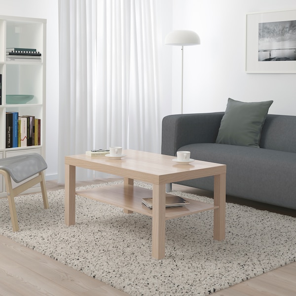 IKEA LACK Coffee table, 35 3/8x21 5/8 in White Stained Oak Effect, Ikea Ireland | 2608KVHEQ